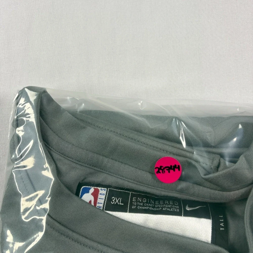 Detroit Pistons Nike Sweatshirt Mens 3XLT Tall Gray Team Issued Pullover NBA
